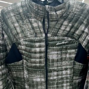 EDDIE BAUER GOOSE DOWN JACKET FIRST ACCENT PUFFER PACKABLE SKI HIKER SZ LT NICE